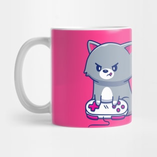 Cute Gamer Kitten Anime Mug